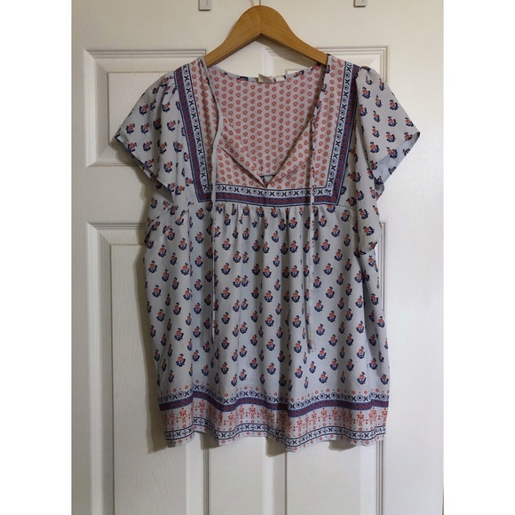 GAP Tops - [GAP] Pale Blue Peasant Top